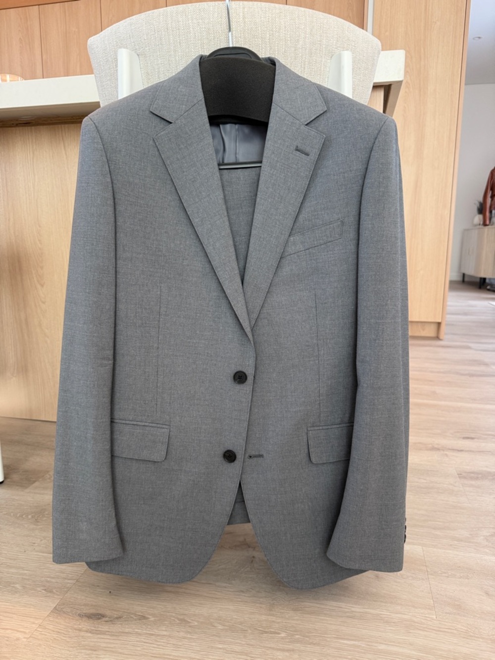 Bonobos Tailored Gray Two-Button Men's Suit Jacket
